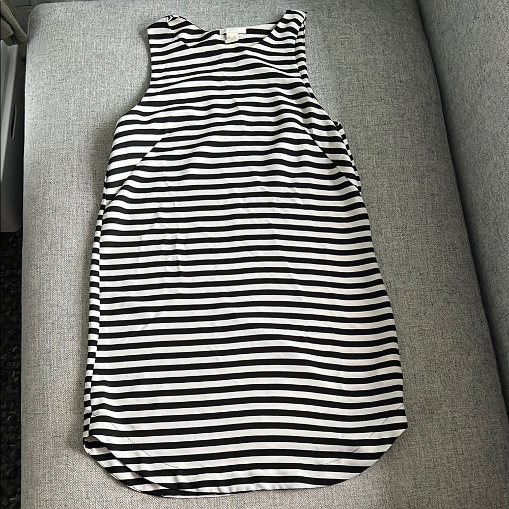 H&M Black and White Striped Dress